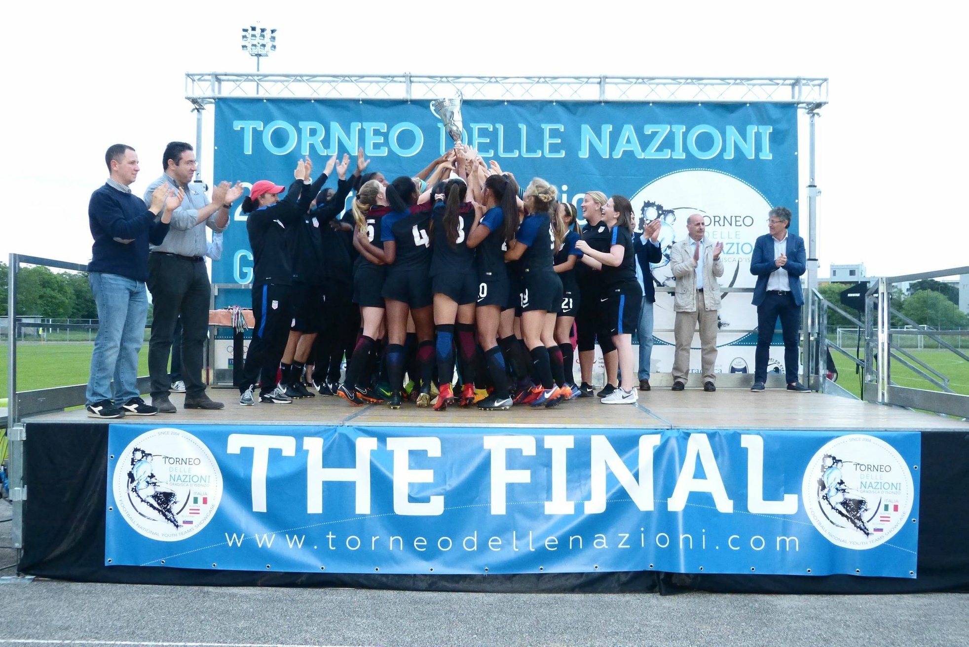 Premiazione calcio Torneo delle Nazioni